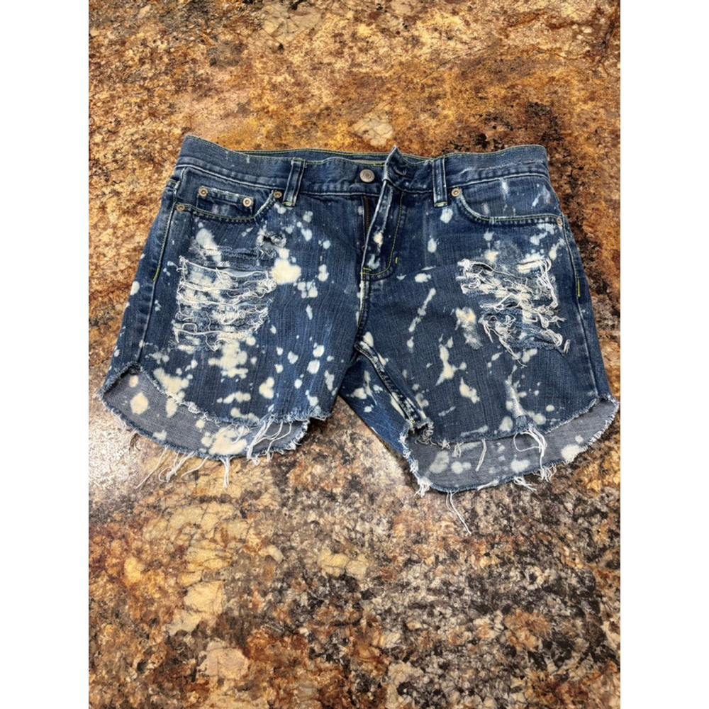 Old Navy Boy-Cut Low Rise Distressed Cutoff Denim Shorts